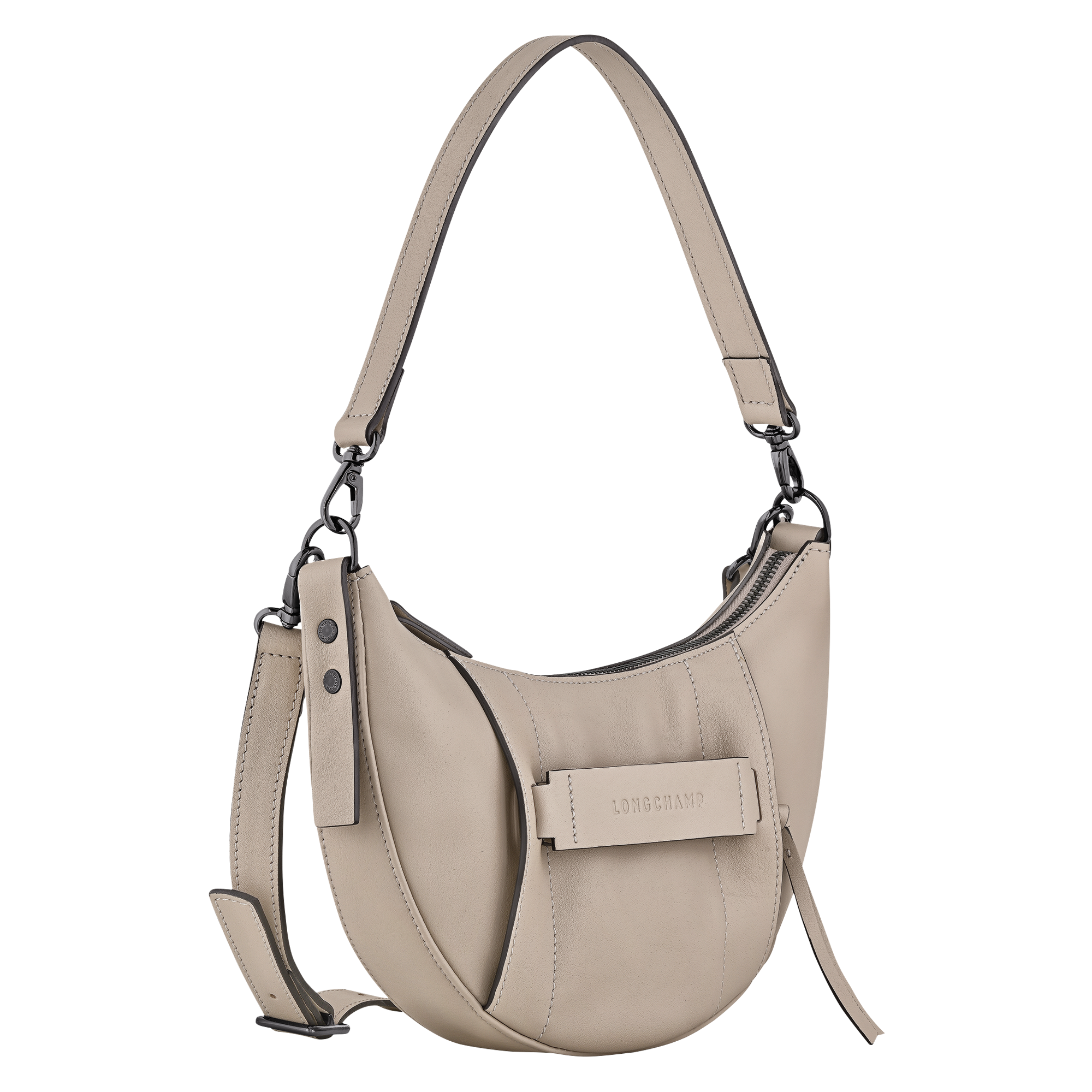 Longchamp 3D 斜挎包 S, 陶灰色