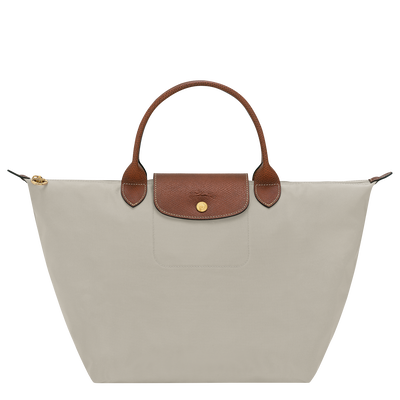 Le Pliage Original M Handbag , Pebble - Recycled canvas