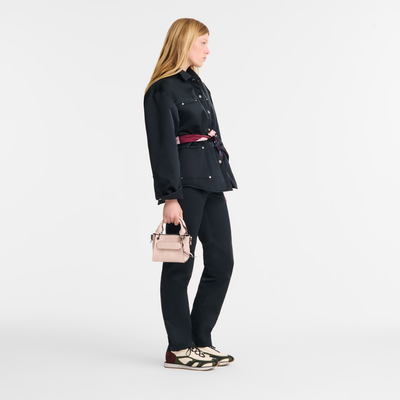 Longchamp 3D XS 手提包 , 花瓣粉 - 皮革