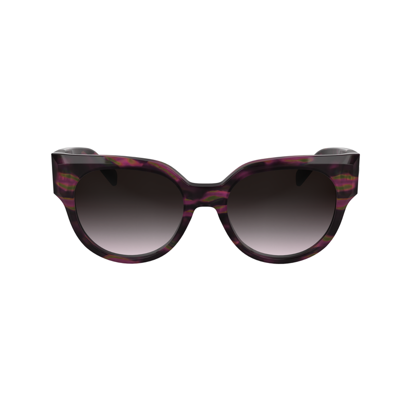 Sunglasses , Havana Brown/Violet/Pink - Organic acetate  - View 1 of  2