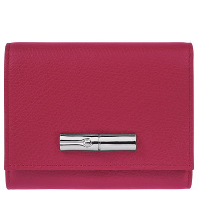 Le Roseau Wallet , Beetroot - Leather