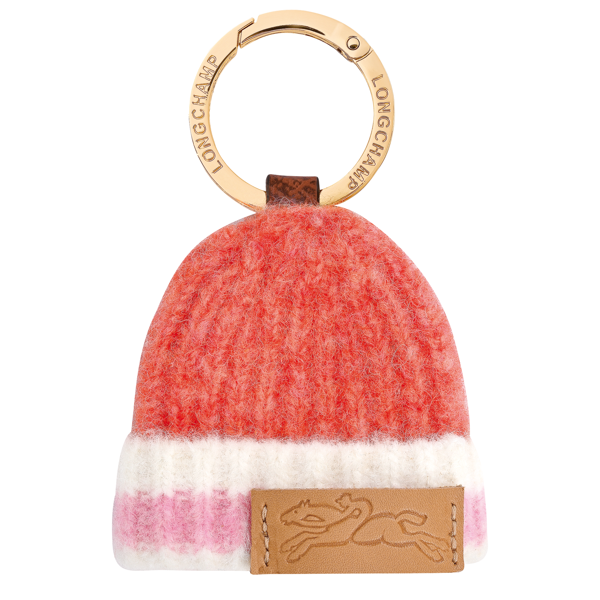 Le Pliage Collection Key ring, Coral/Pink