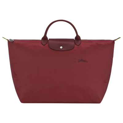 Le Pliage Green L 旅行包 , 石榴色 - 再生帆布