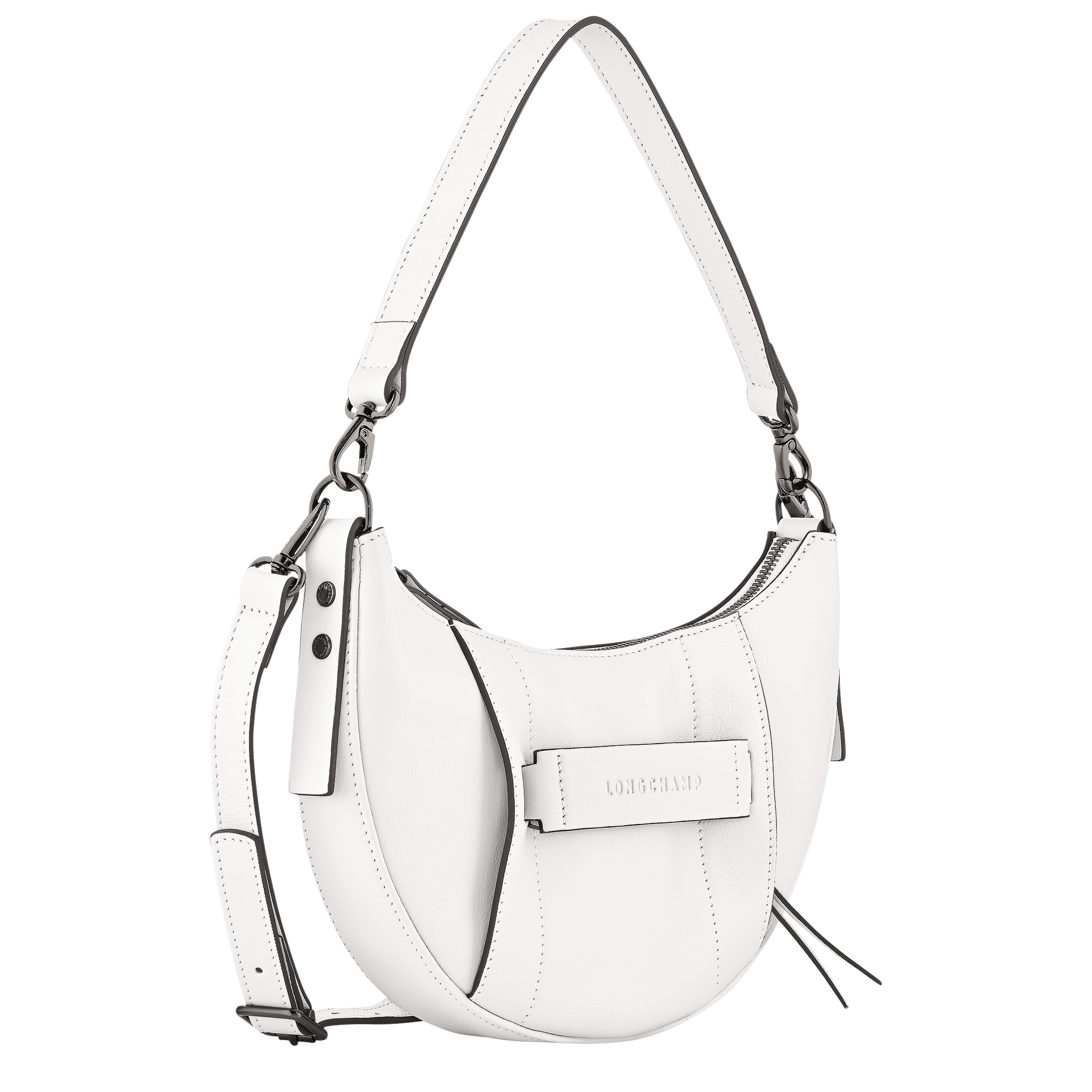 斜挎包 S, 白色 - 查看 3
4 - 放大 Longchamp 3D 斜挎包 S, 白色