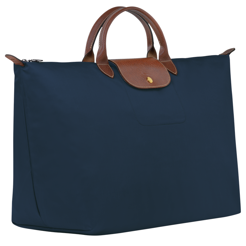 Le Pliage Original L 旅行包 , 海军蓝色 - 再生帆布  - 查看 3 7