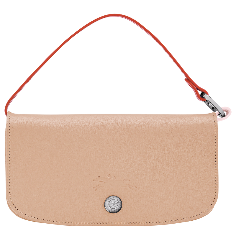 Le Pliage Collection Eyewear case , Beige - Leather  - View 1 of  4