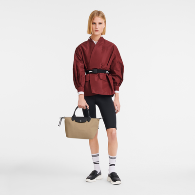 Le Pliage Energy S Handbag , Clay - Recycled canvas