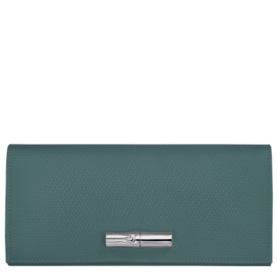 Le Roseau Flap wallet , Cedar - Leather