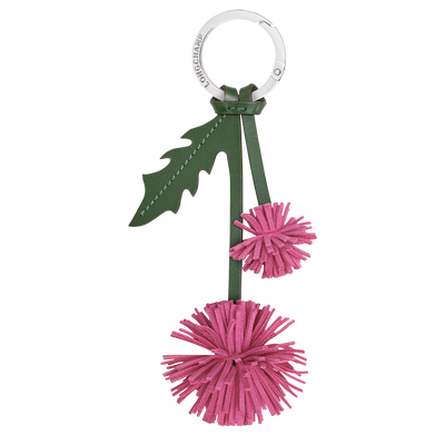 Key ring , Peony - Leather