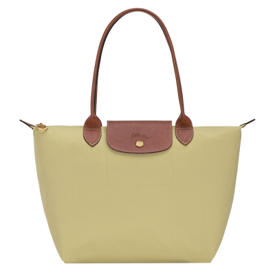 Le Pliage Original M Tote bag , Pistachio - Recycled canvas