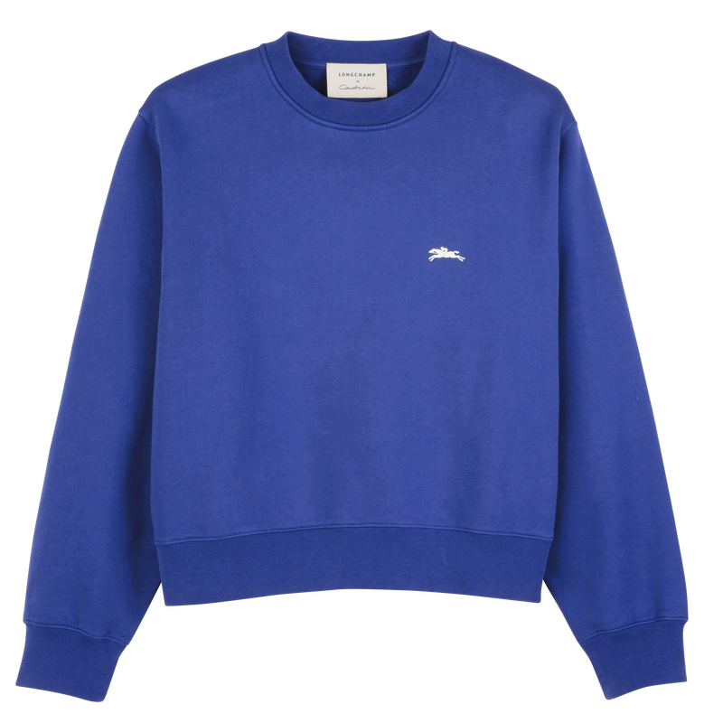 Sweatshirt , Cobalt - Printed jersey  - View 1 of  4