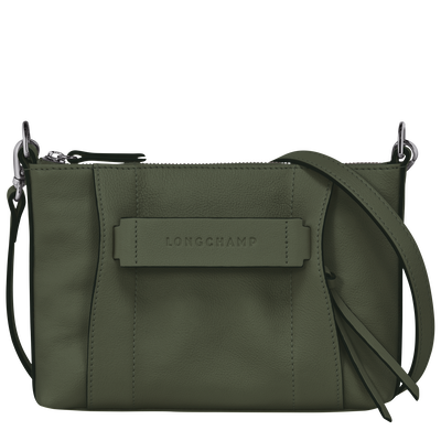 Longchamp 3D S 斜挎包 , 卡其色 - 皮革