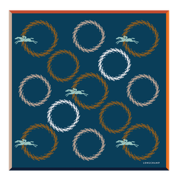 Manège Longchamp 丝巾 50 , 海军蓝色 - 其他