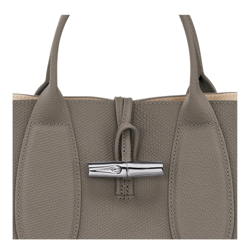 Roseau M Handbag , Turtledove - Leather - View 6 of  6