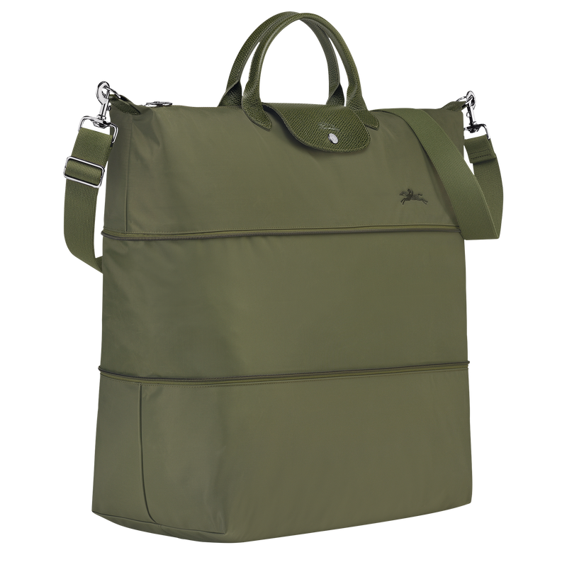 Le Pliage Green Travel bag expandable , Forest - Recycled canvas  - View 3 of  6
