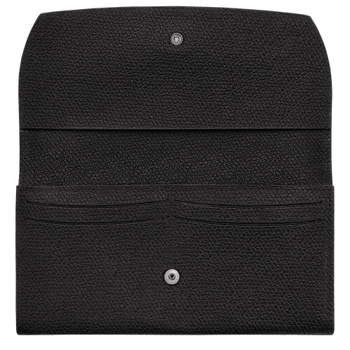 Roseau Continental wallet , Black - Leather - View 3 of  4