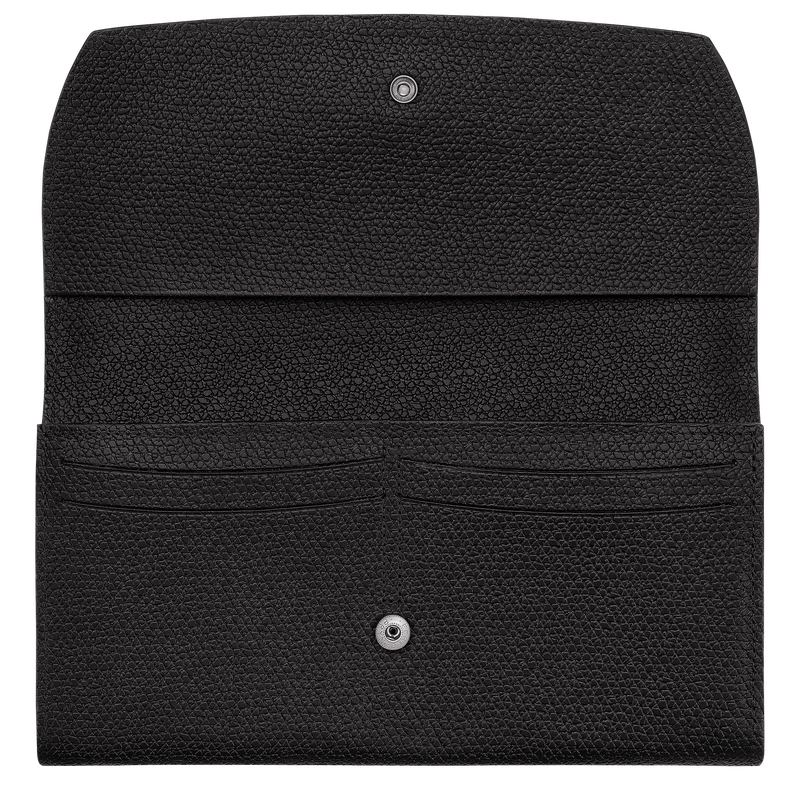 Roseau Continental wallet , Black - Leather  - View 3 of  4