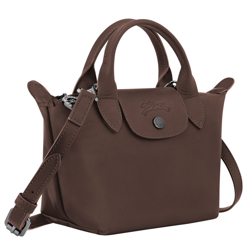 Le Pliage Xtra XS 手提包 , 摩卡色 - 皮革  - 查看 3 6