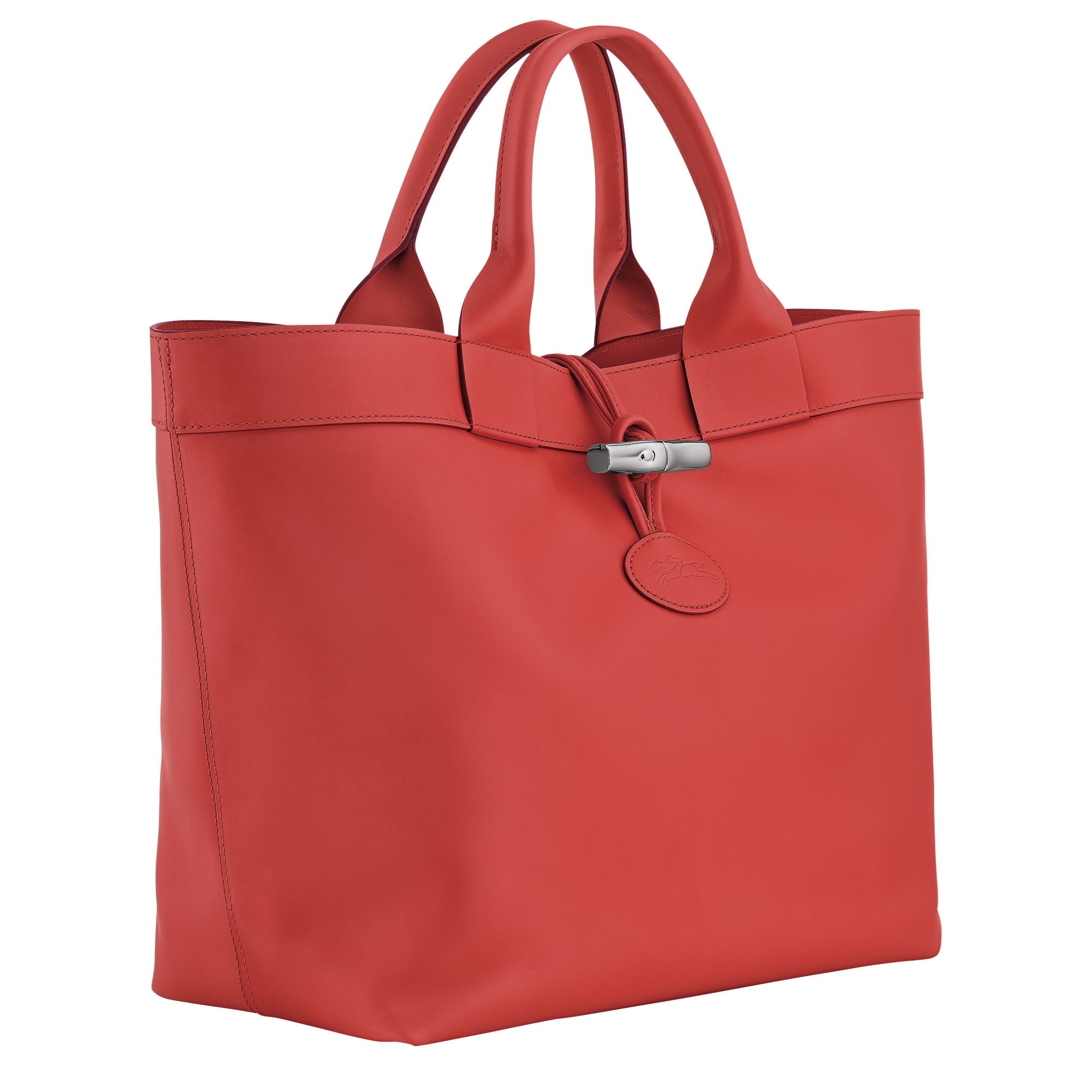 Tote bag L, Red/Navy - View 3 of
5 - zoom in Le Roseau Tote bag L, Red/Navy