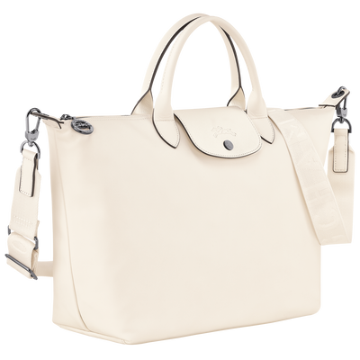 Le Pliage Xtra L 手提包 , 象牙白 - 皮革