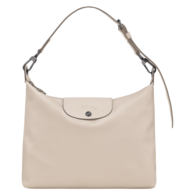 Le Pliage Xtra M Hobo 袋 , 米白色 - 皮革  - 查看 1 2