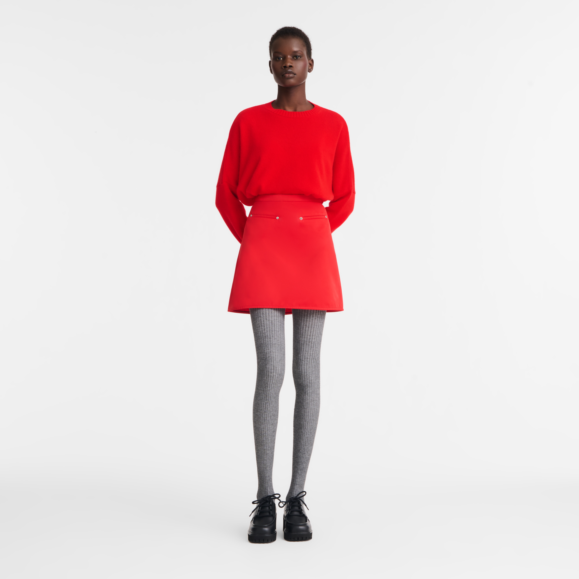 Skirt, Red/Navy - View 2 of
4 - zoom in null Skirt, Red/Navy