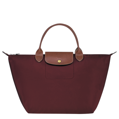 Le Pliage Original M 手提包 , 勃艮第色 - 再生帆布