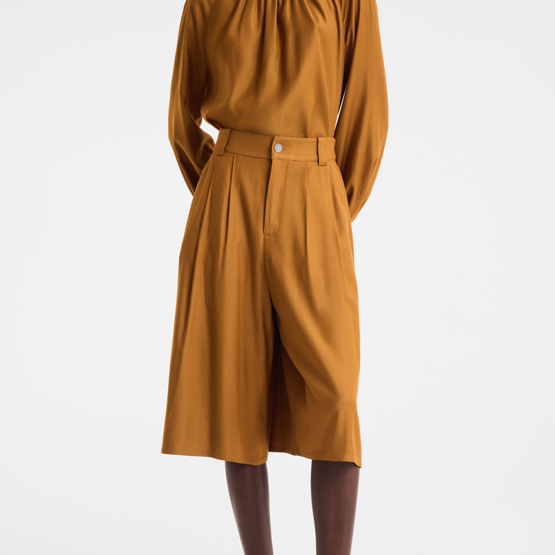 Shorts , Caramel - Viscose twill  - View 3 of  5