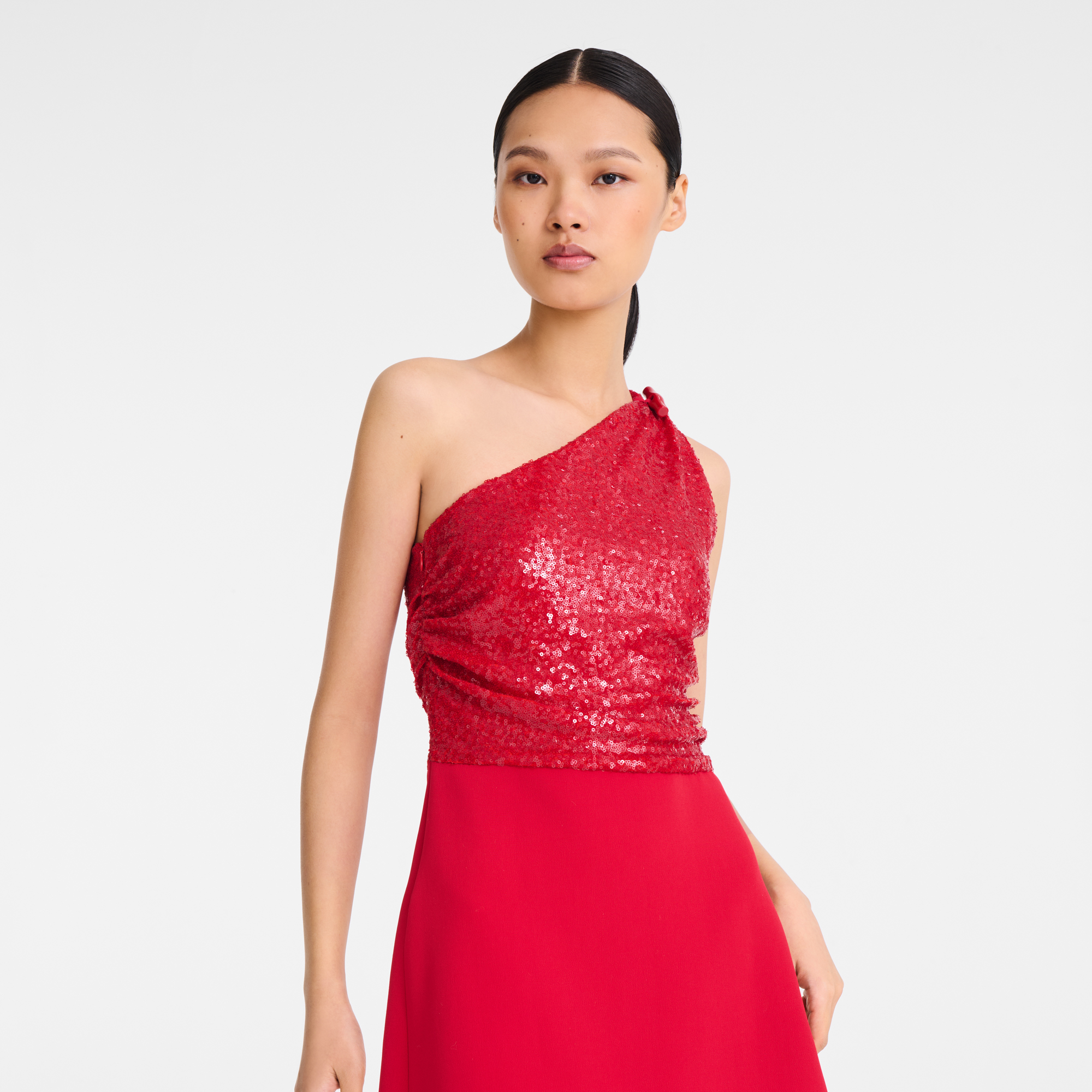 null 连衣裙, 胭脂红