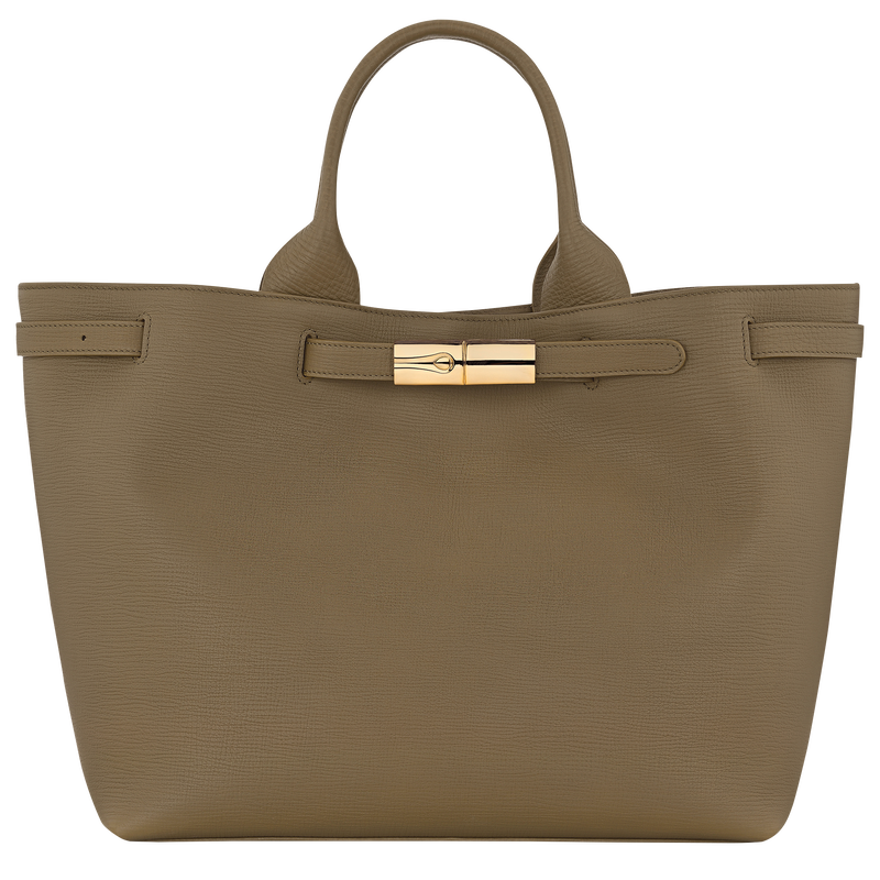Le Smart L Tote bag , Olive - Leather  - View 1 of  5