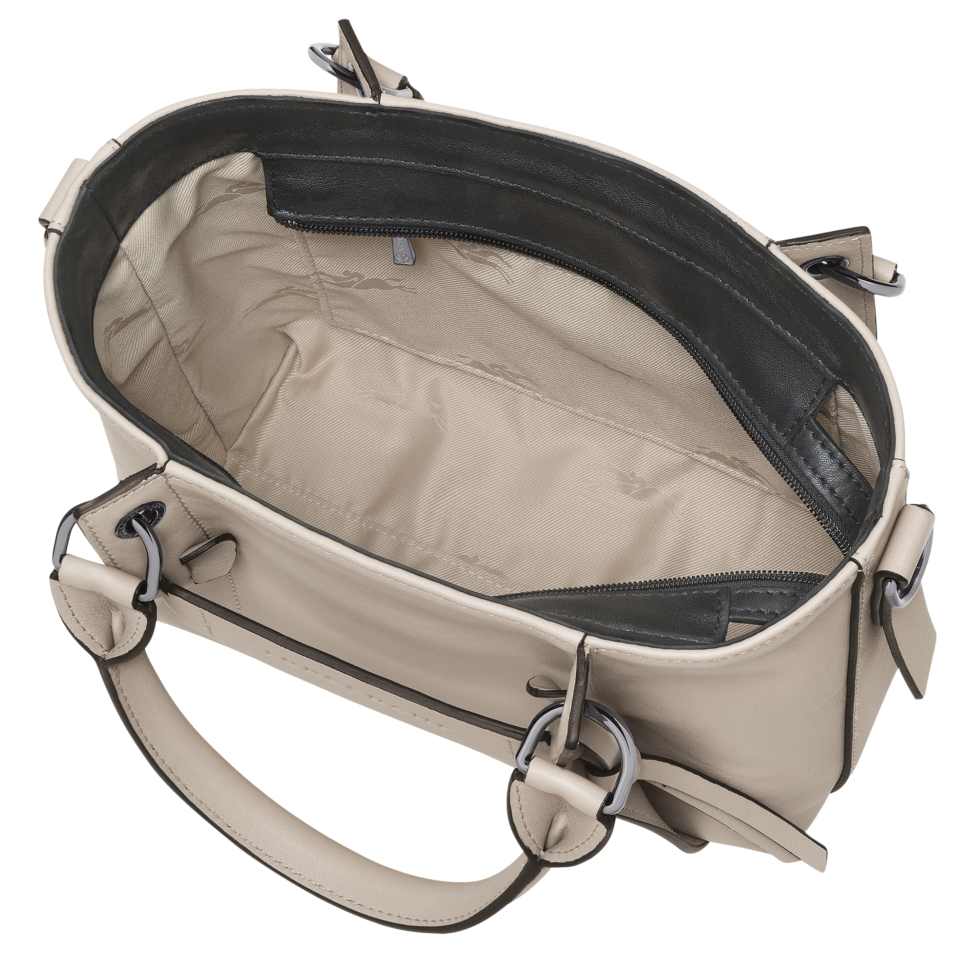 Longchamp 3D 手提包 S, 陶灰色