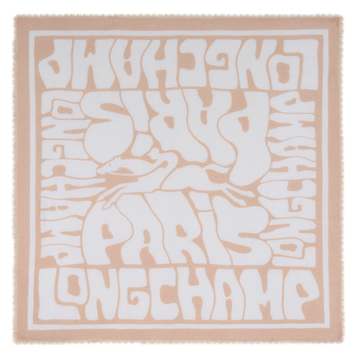 Wavy Summer（浪动夏日） 披肩 , 花瓣粉 - 山羊绒