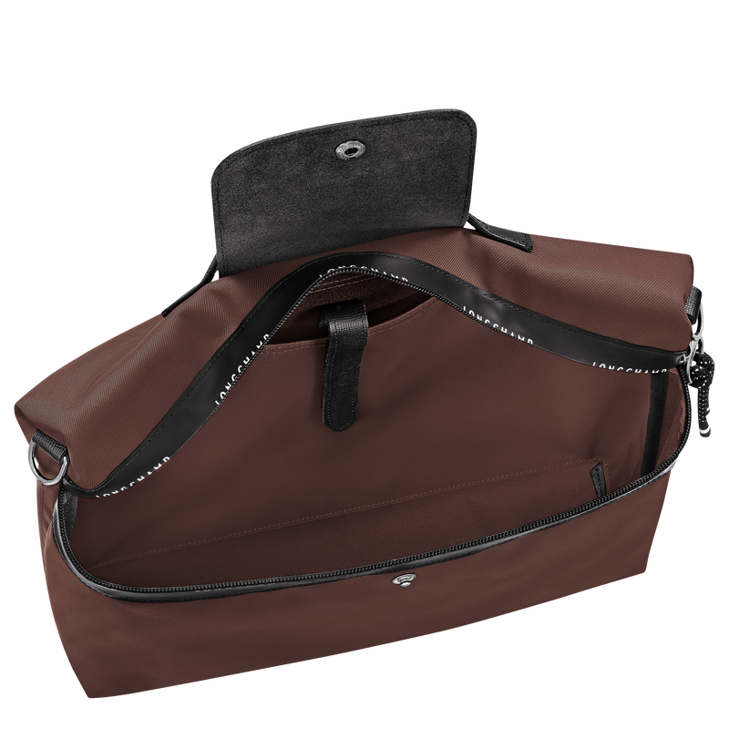 Le Pliage Energy Briefcase , Cocoa - Canvas  - View 5 of  6