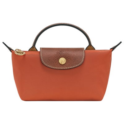 Le Pliage Original 化妆包 , 砖红色 - 再生帆布