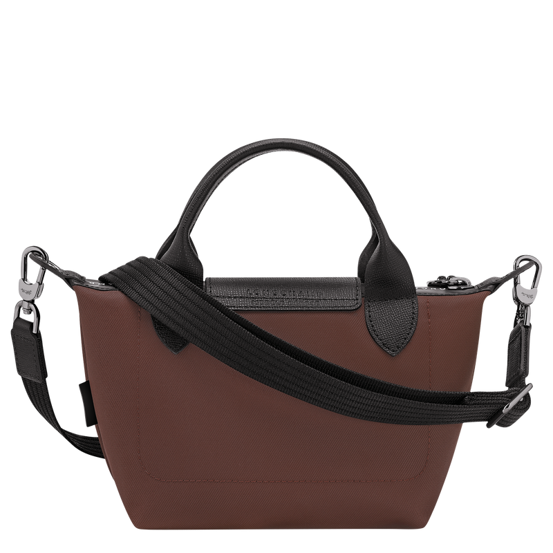 Le Pliage Energy XS Handbag , Cocoa - Recycled canvas  - View 4 of  7