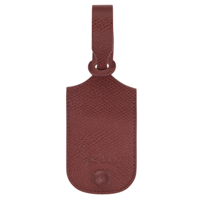 Le Pliage One Luggage tag , Burgundy - Leather
