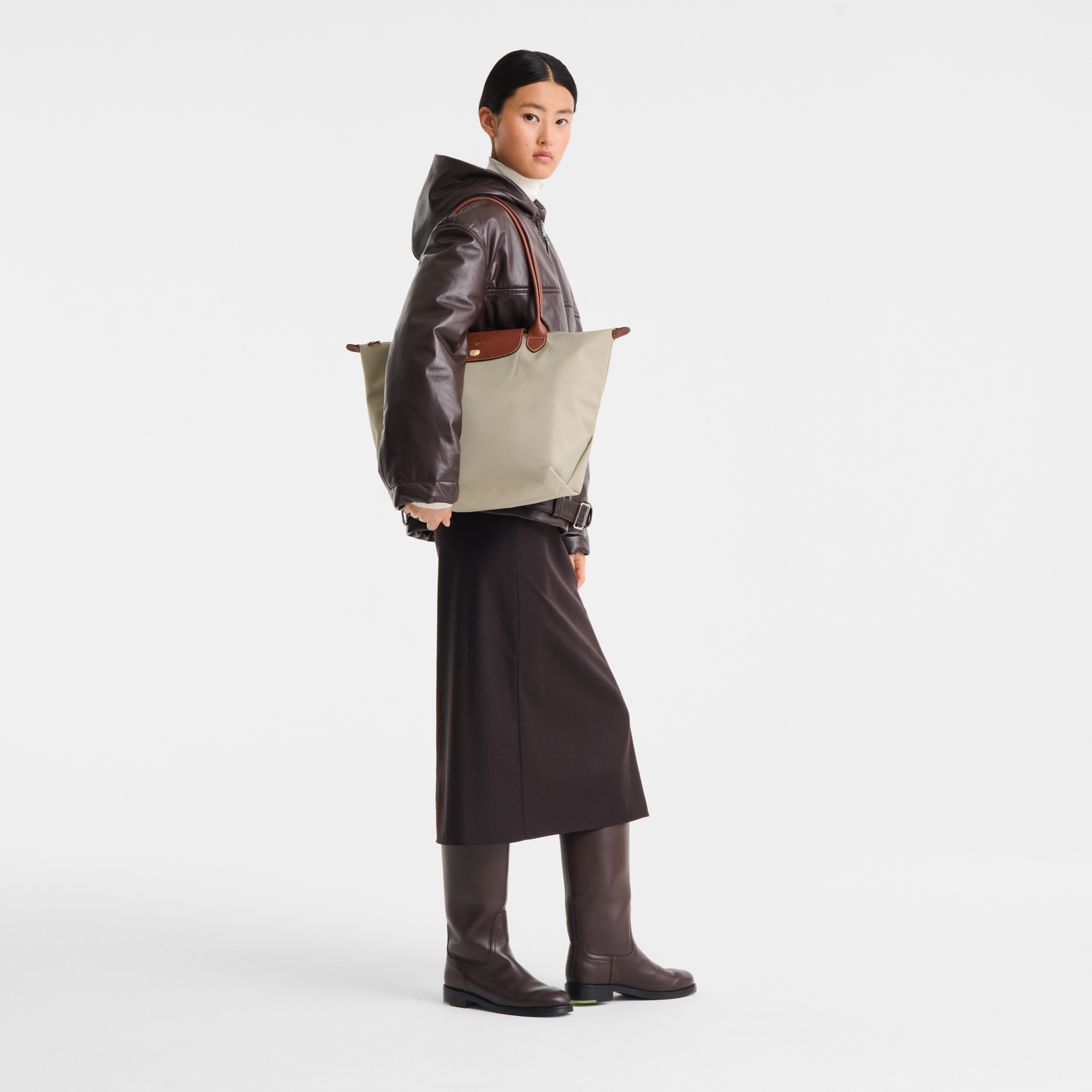 Le Pliage Original 托特包 M, 鹅卵石
