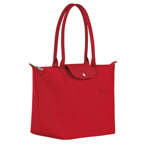 Le Pliage Green L Tote bag , Tomato - Recycled canvas - View 3 of  7