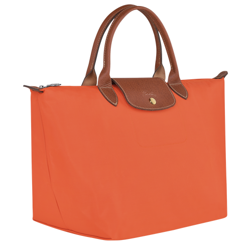Le Pliage Original M Handbag , Orange - Recycled canvas - View 3 of  7