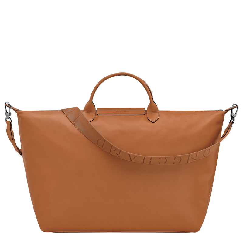 Le Pliage Xtra L 旅行包 , 腰果棕 - 皮革  - 查看 3 5