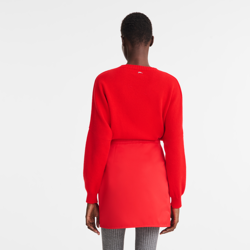 半身裙 , 红色 - 科技丝缎  - 查看 3 4