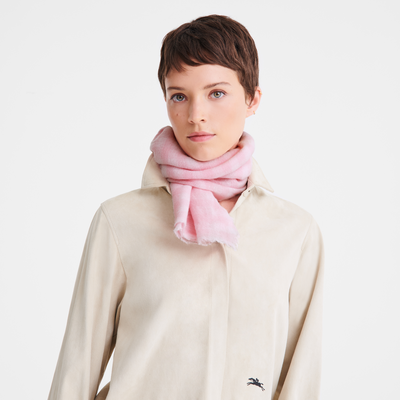 Summer Gingham Stole , Ballerina - Cashmere