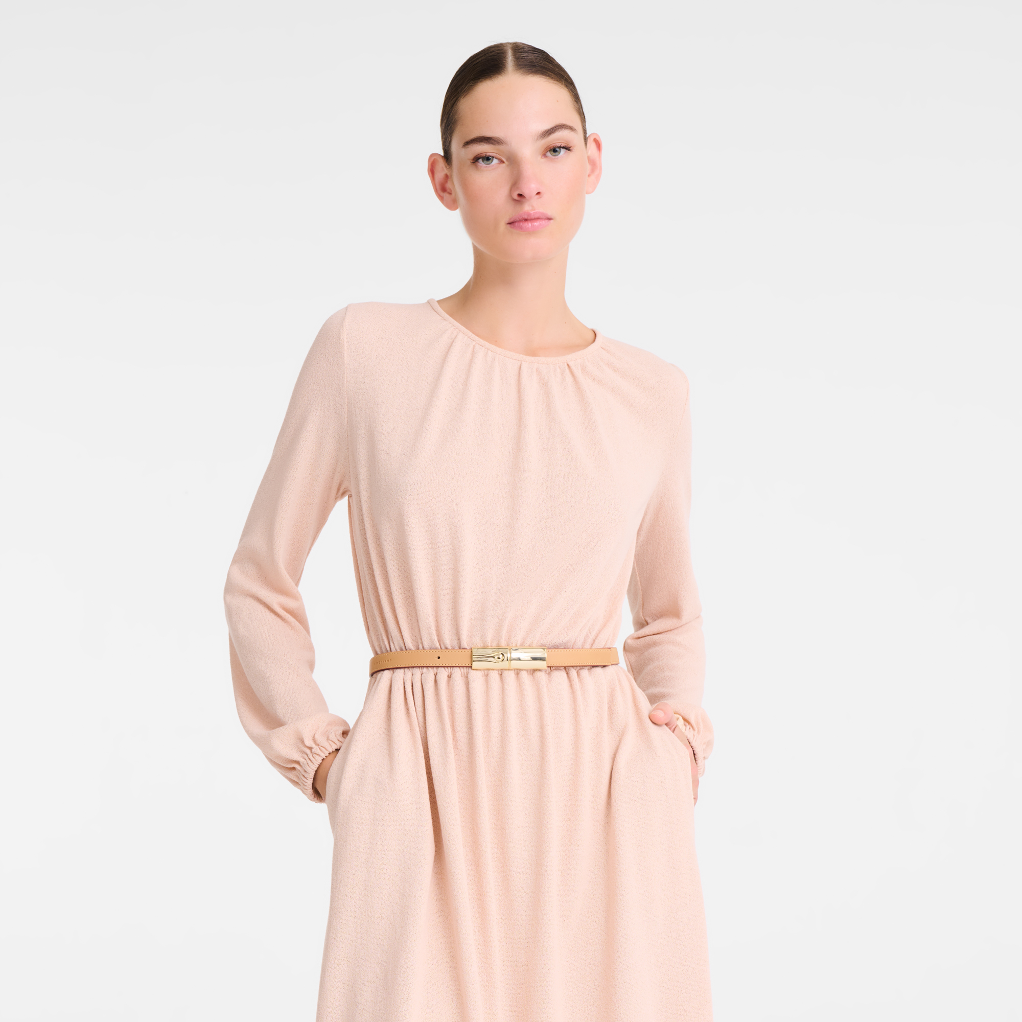 null 女士皮带, 沙白色