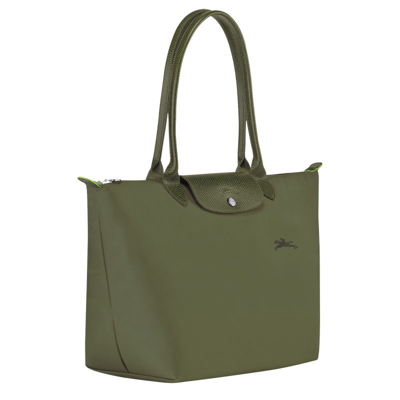 Le Pliage Green L 托特包 , 森林绿 - 再生帆布  - 查看 3 5