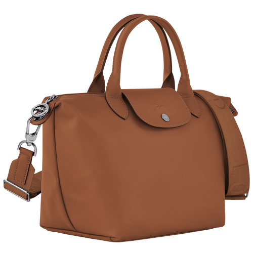 Le Pliage Xtra S Handbag , Cognac - Leather - View 3 of  6