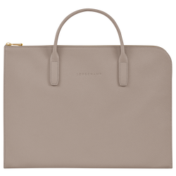 Le Foulonné S Briefcase , Turtledove - Leather