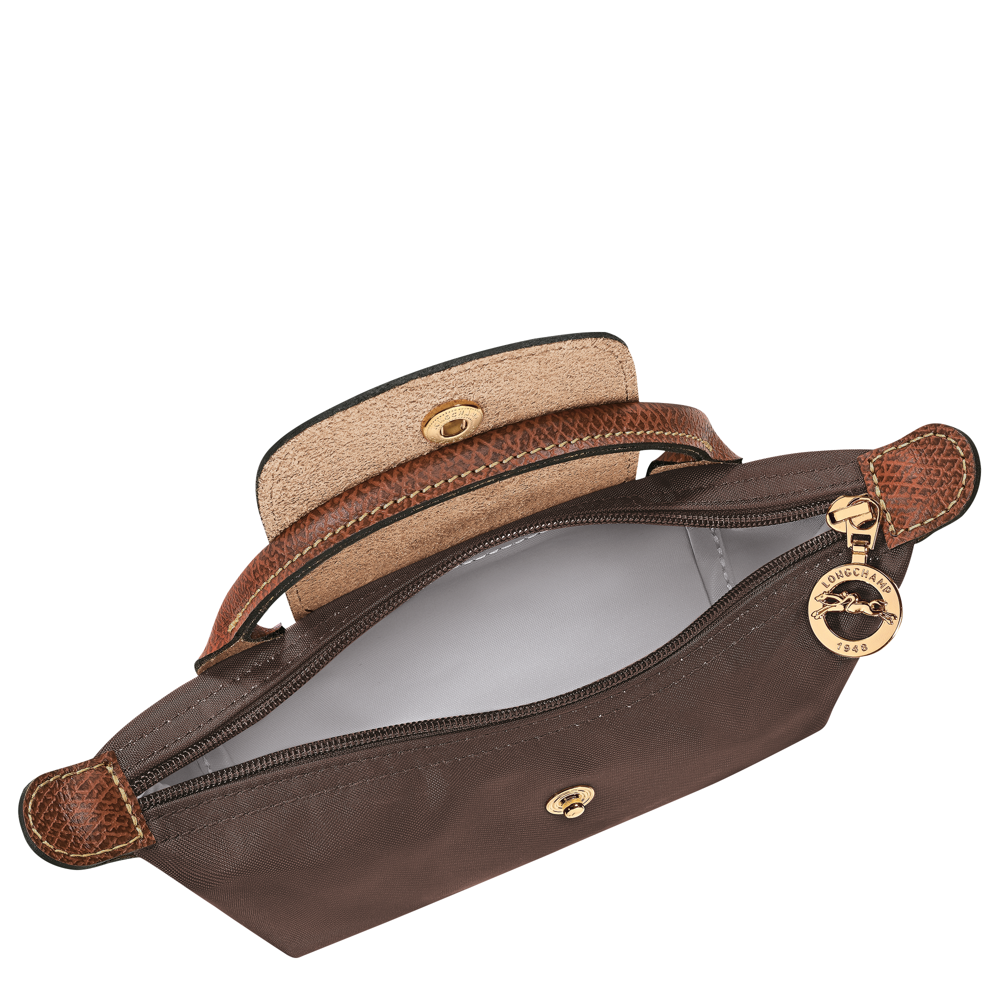 Le Pliage Original Pouch with handle, Mocha