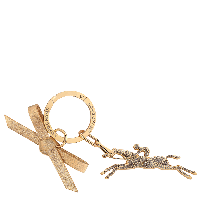 Key ring , Very pale gold - Leather  - View 1 of  1