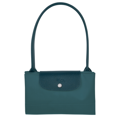 Le Pliage Green 托特包 L, 孔雀蓝色