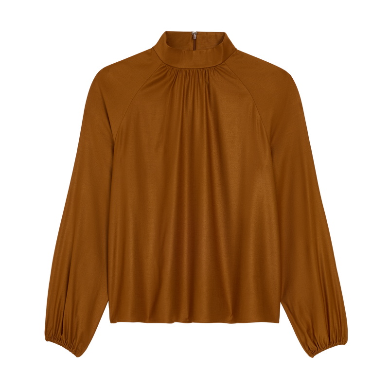 Blouse , Caramel - Viscose twill  - View 1 of  4